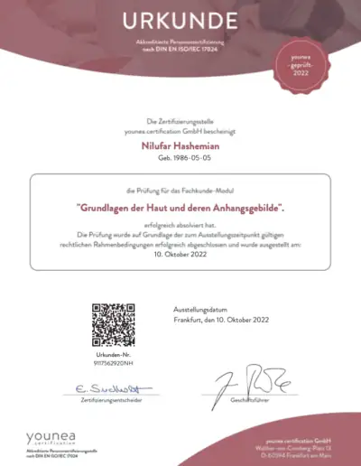 Zertifikat DermaDay GmbH